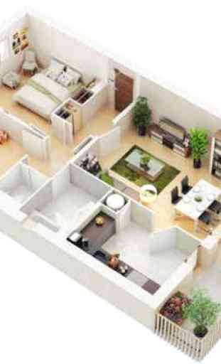 Interior design per la casa 3d 4