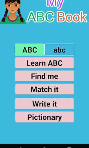 Learn English from ABC to word reading. 1