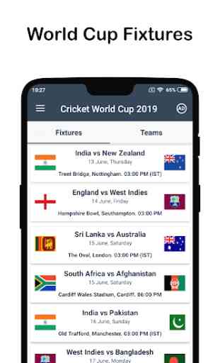 Live Score: Cricket WorldCup 2019 1