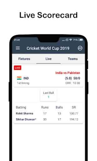 Live Score: Cricket WorldCup 2019 3