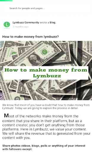 Lymbuzz: Post and earn money 4