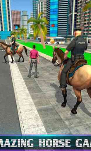 Montato cavallo di polizia chase 3D 4