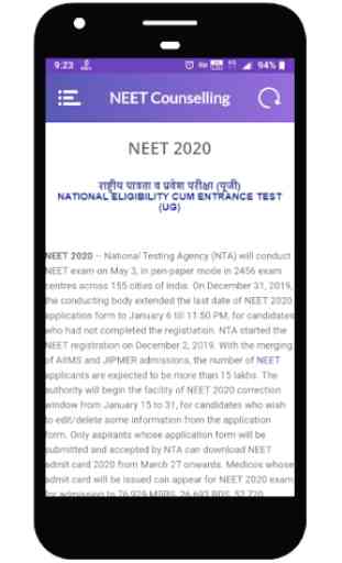 NEET Counselling 2020 - NEET Cutoff 2020 3