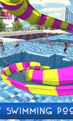 nuoto piscina estate divertimento: scivoli d'acqua 1