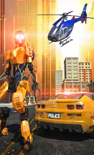 Police War Robot Superhero: giochi robotici volant 1