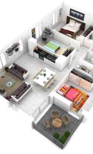 Progettazione 3D di piccole case 4