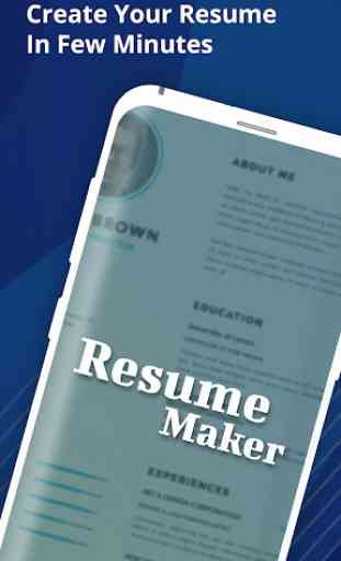 Resume Builder - CV Maker Templates 2020 1