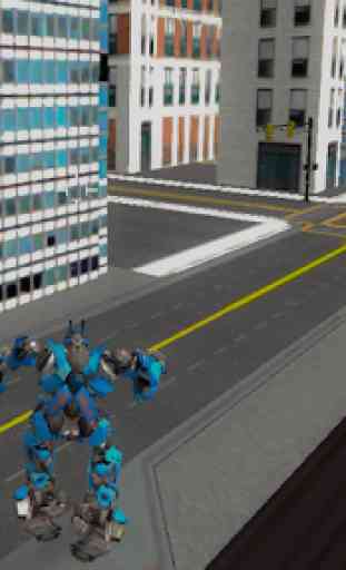 Robots Fighting In Street 3