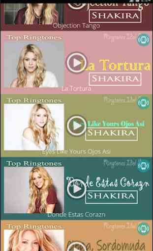 Shakira Top Ringtones 2