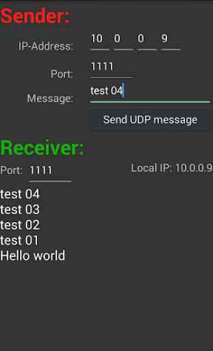 UDP Receiver and Sender PRO 2