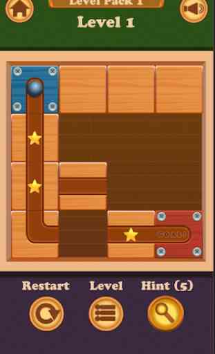 Unblock Roll Ball Puzzle - Free puzzle game. 3