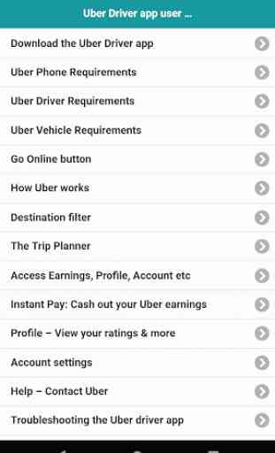 User guide for Uber driver app 1