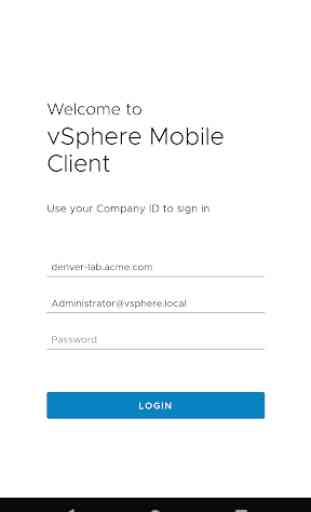 vSphere Mobile Client 1