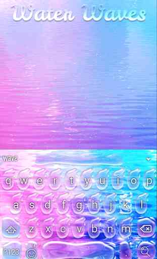 Water Waves Animated Keyboard + Live Wallpaper 2
