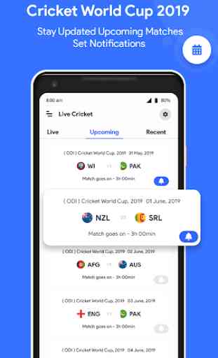 World Cup 2019 : Live Score, Schedule & Cricket TV 2