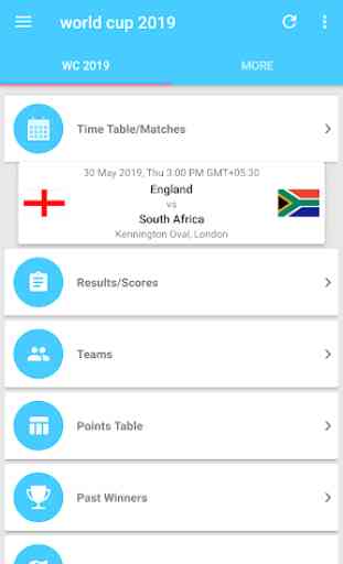 World Cup 2019 Schedule Time Table Live Score 3