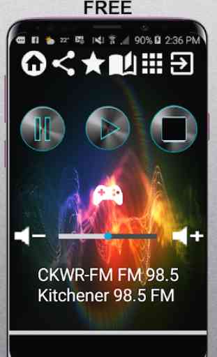 CKWR-FM FM 98.5 Kitchener 98.5 FM CA App Radio Fre 1