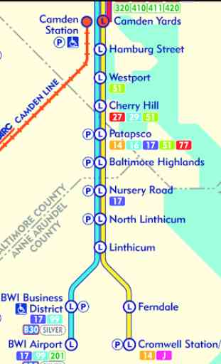 Baltimore Metro Map 3