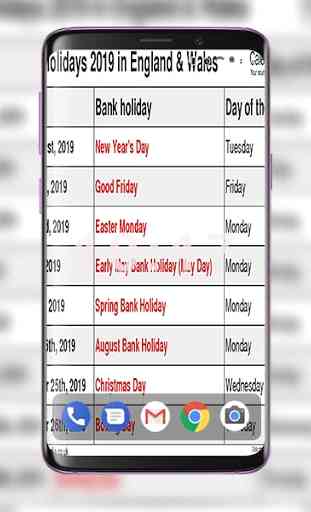Bank holiday today calendar 2019 4