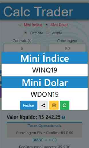 Calculadora Day Trade - Mini Índice / Mini Dólar 3