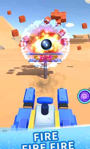 Color ball blast：merge tank and knock down blocks 2