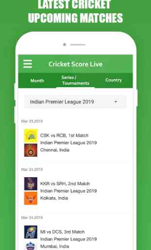 CricLive : Live Cricket Score 3