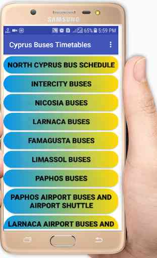 Cyprus Bus Timetable 1