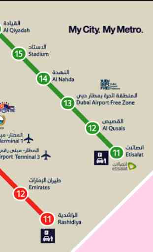 Dubai Metro Map 3
