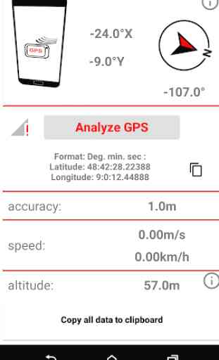 GPSstats - Stato GPS e sensori senza internet 2