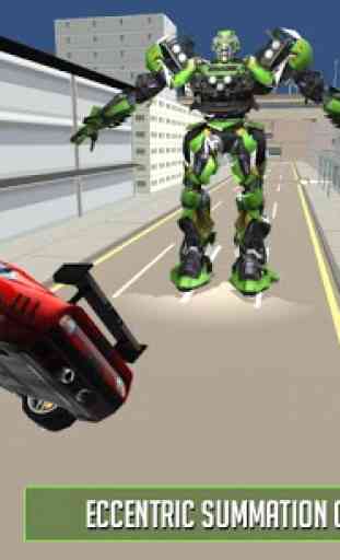 Il robot dell'automobile trasforma i combattimenti 2
