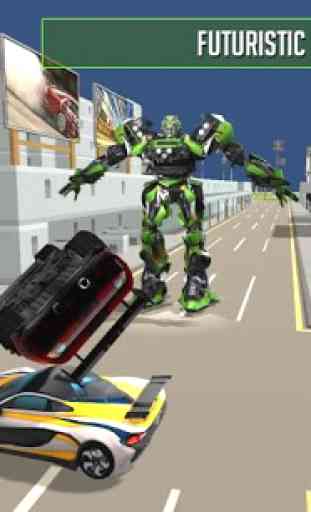 Il robot dell'automobile trasforma i combattimenti 3