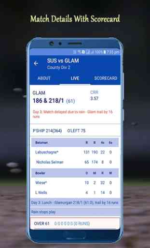 Live Cricket Score & 24/7 News 3