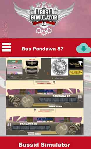 Skin Livery Bussid Pandawa 4