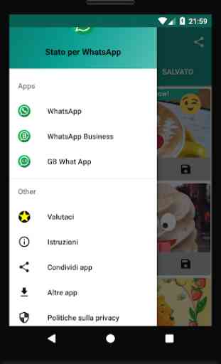 Stati per whatsapp - Salva - scarica stati 1
