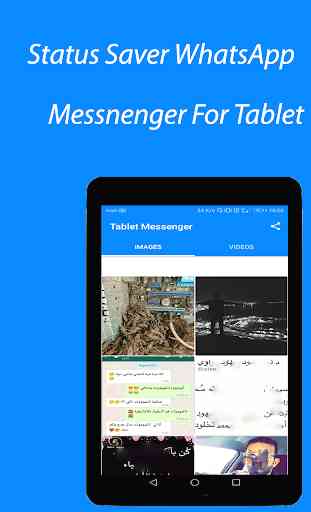 Tablet Messenger for WhatsApp & Saver Status 4