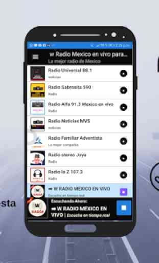 W Radio México en vivo para android 3