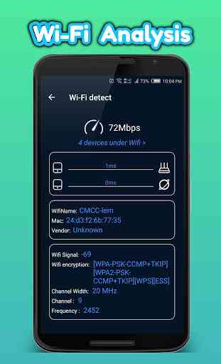 WiFi Analyzer(test di velocità e ping test) 2