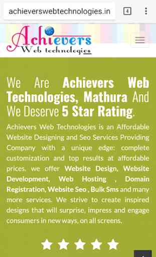 Achievers Web Technologies 2