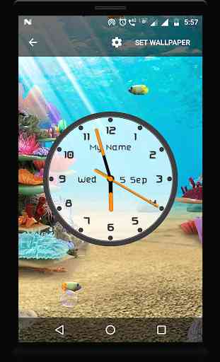 Aquarium Clock Live Wallpaper 2