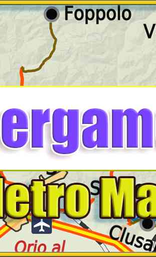 Bergamo Italy Metro Map Offline 1