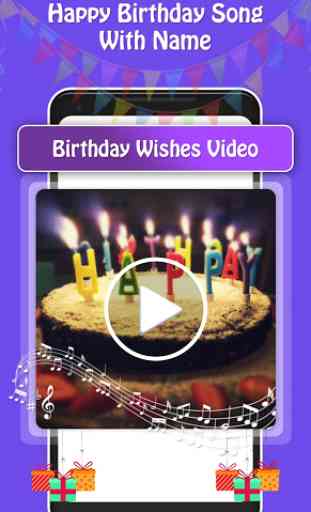 Birthday Song With Name - Wish Video Maker 2