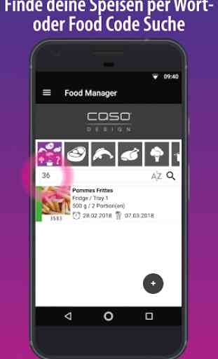 CASO Food Manager 2