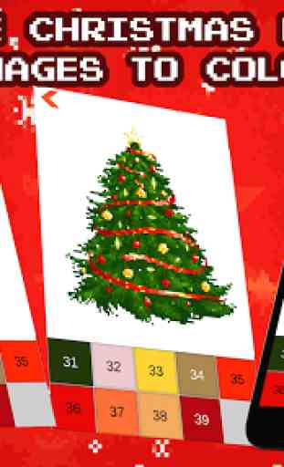 Christmas Color by Number Sandbox Pixelart Pages 1