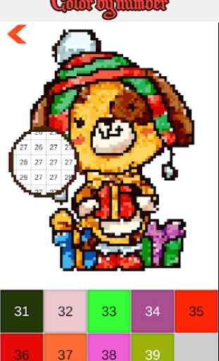 Christmas Color by Number Sandbox Pixelart Pages 2