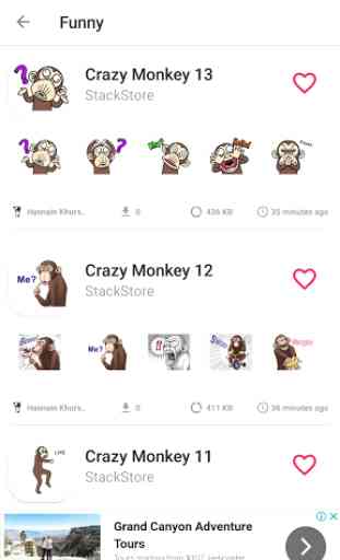 Crazy Monkey Stickers - Studio3 - WAStickerApps 2