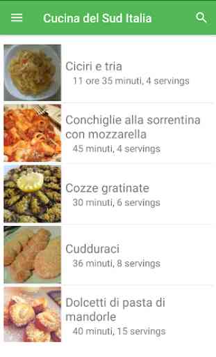 Cucina del Sud Italia ricette gratis in italiano. 1