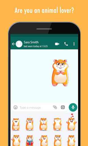 Cute Animal Stickers for WhatsApp, WAStickerApps 1
