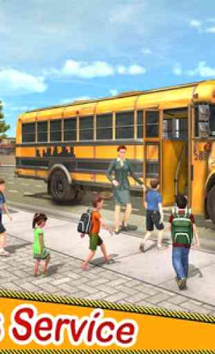 Giochi di guida di autobus scolastici: autista 3