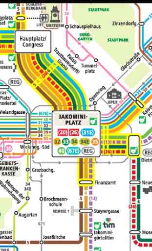 Graz Tram & Bus Map 3