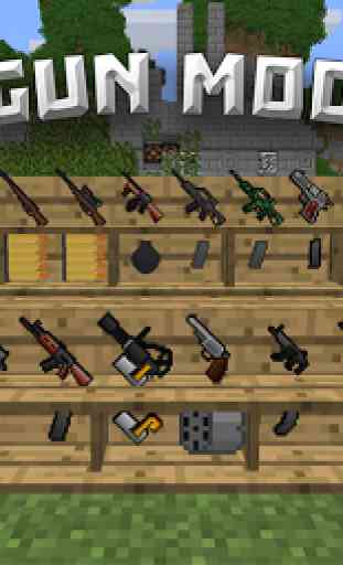Guns mod for Minecraft PE 1